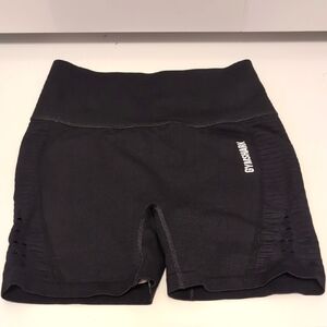 Gymshark Black Athletic Bicycle Shorts Size Medium